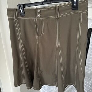 Athleta Skirt Women's 10 A Line Whatever Skort / Shorts Lining‎ Brown Athletic